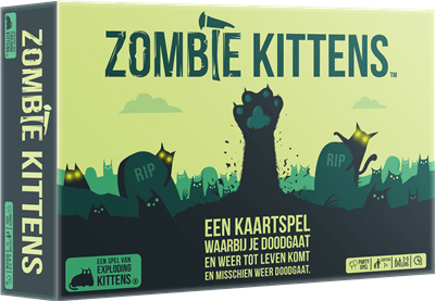 Dit is een foto van het spel Zombie Kittens NL te koop bij Speldorado Spellenwinkel Delft