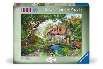 Dit is een foto van het spel Flower Hill Lane - 1000 stukjes te koop bij Speldorado Spellenwinkel Delft