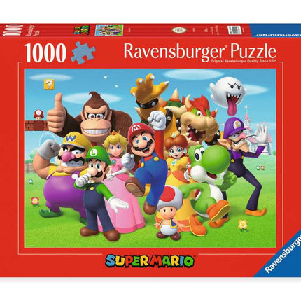 Dit is een foto van het spel Super Mario versie 1 - 1000 stukjes te koop bij Speldorado Spellenwinkel Delft