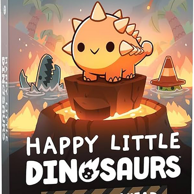 Dit is een foto van het spel Happy Little Dinosaurs Hazards Ahead - EN te koop bij Speldorado Spellenwinkel Delft