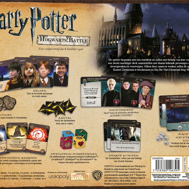 Dit is een foto van het spel Harry Potter Hogwarts Battle nl te koop bij Speldorado Spellenwinkel Delft