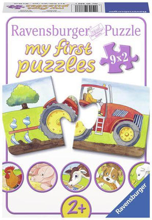 Dit is een foto van het spel Op De Boerderij My First Puzzles te koop bij Speldorado Spellenwinkel Delft