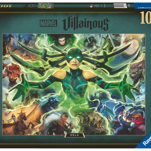 Dit is een foto van het spel Marvel Villainous Hela te koop bij Speldorado Spellenwinkel Delft