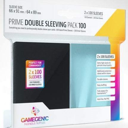 Dit is een foto van het spel Sleeves Prime Double Sleeving Pack (100) te koop bij Speldorado Spellenwinkel Delft