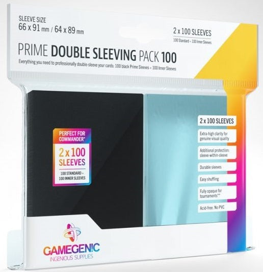 Dit is een foto van het spel Sleeves Prime Double Sleeving Pack (100) te koop bij Speldorado Spellenwinkel Delft