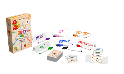 Dit is een foto van het spel Just One NL te koop bij Speldorado Spellenwinkel Delft