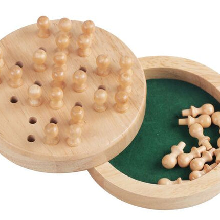 Dit is een foto van het spel Solitaire Hout 12 Cm - Natural games te koop bij Speldorado Spellenwinkel Delft