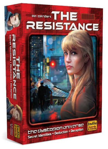 Dit is een foto van het spel The Resistance EN te koop bij Speldorado Spellenwinkel Delft
