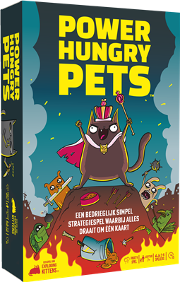 Dit is een foto van het spel Power hungry Pets te koop bij Speldorado Spellenwinkel Delft
