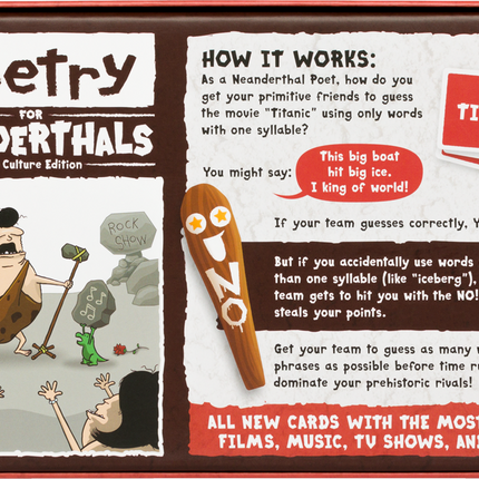 Poetry for Neanderthals Pop Culture Edition - EN