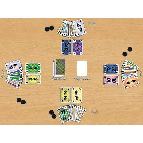 Dit is een foto van het spel Geruite Rij-tjes te koop bij Speldorado Spellenwinkel Delft