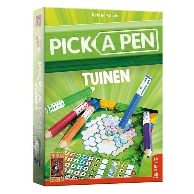 Dit is een foto van het spel Pick a Pen Tuinen te koop bij Speldorado Spellenwinkel Delft