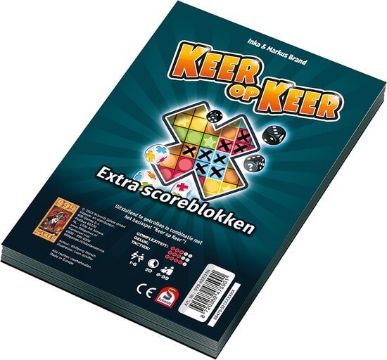 Dit is een foto van het spel Scoreblokken Keer op Keer twee stuks Level 1 te koop bij Speldorado Spellenwinkel Delft