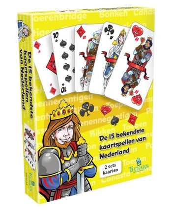 Dit is een foto van het spel De 15 Bekendste Kaartspellen te koop bij Speldorado Spellenwinkel Delft