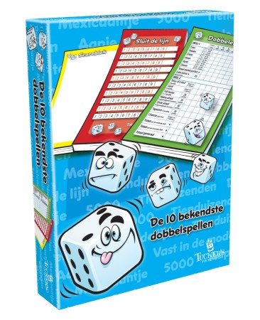 Dit is een foto van het spel De 10 Bekendste Dobbelspellen te koop bij Speldorado Spellenwinkel Delft