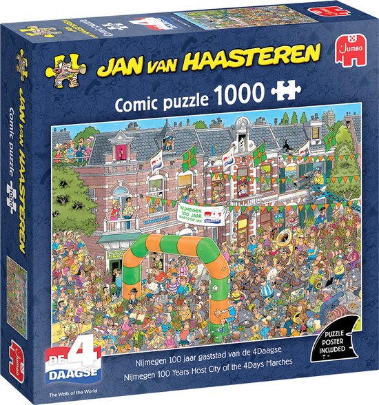 Nijmegen 100 jaar gaststad van de 4 daagse(1000) Jan van Haasteren