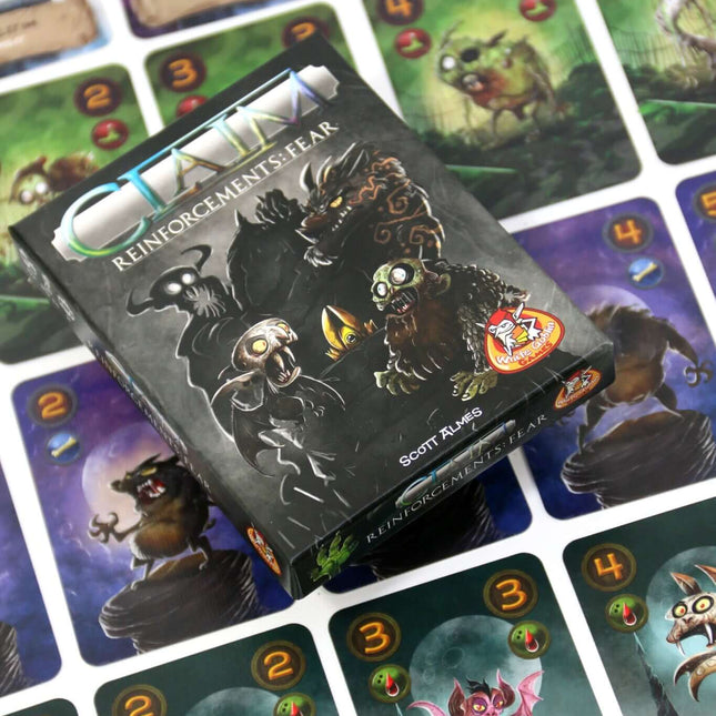 Dit is een foto van het spel Reinforcements Fear - Claim te koop bij Speldorado Spellenwinkel Delft