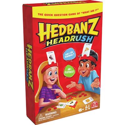 Dit is een foto van het spel Hedbanz Ra Ra wat Ben Ik? Reisspel te koop bij Speldorado Spellenwinkel Delft