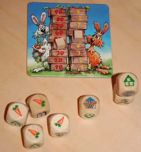 Dit is een foto van het spel Konijnen Hokken te koop bij Speldorado Spellenwinkel Delft