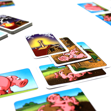 Dit is een foto van het spel Moddervarkens te koop bij Speldorado Spellenwinkel Delft
