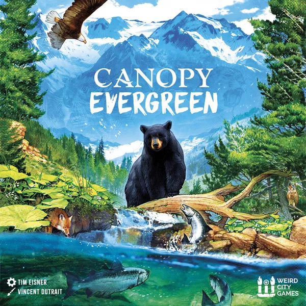 Dit is een foto van het spel Canopy Evergreen Standard Edition te koop bij Speldorado Spellenwinkel Delft