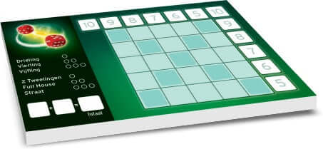 Dit is een foto van het spel Knaster score bloks te koop bij Speldorado Spellenwinkel Delft