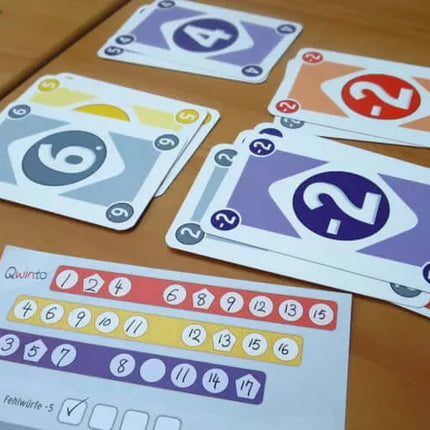 Dit is een foto van het spel Qwinto Het Kaartspel te koop bij Speldorado Spellenwinkel Delft