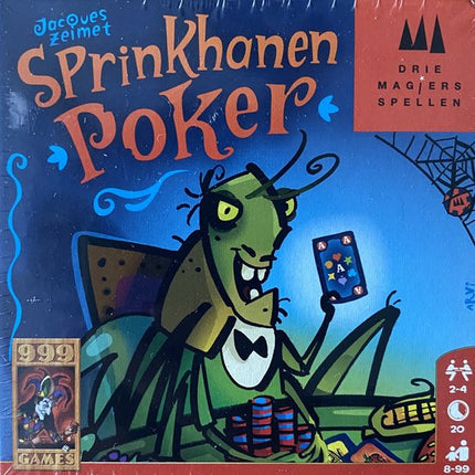 Dit is een foto van het spel Sprinkhanenpoker te koop bij Speldorado Spellenwinkel Delft