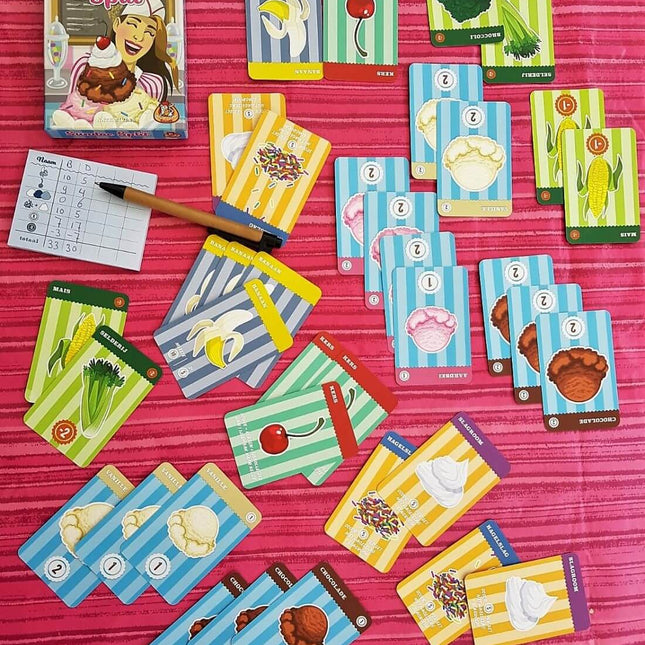 Dit is een foto van het spel Sundae Split te koop bij Speldorado Spellenwinkel Delft