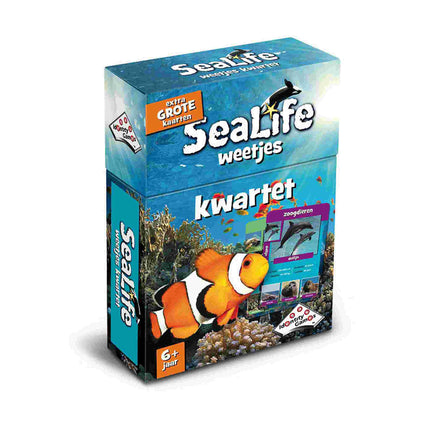 Dit is een foto van het spel Sealife Kwartet te koop bij Speldorado Spellenwinkel Delft