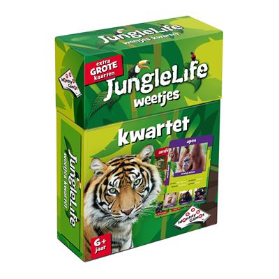 Dit is een foto van het spel Junglelife Kwartet te koop bij Speldorado Spellenwinkel Delft