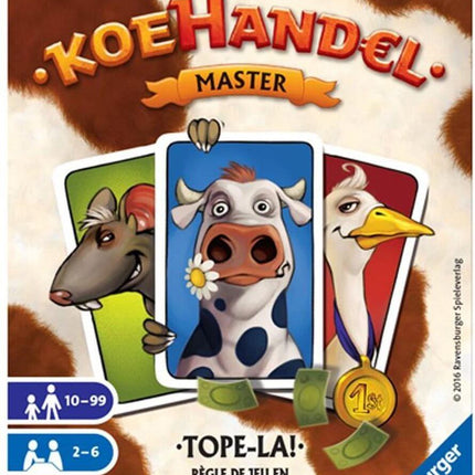 Dit is een foto van het spel Koehandel Master te koop bij Speldorado Spellenwinkel Delft