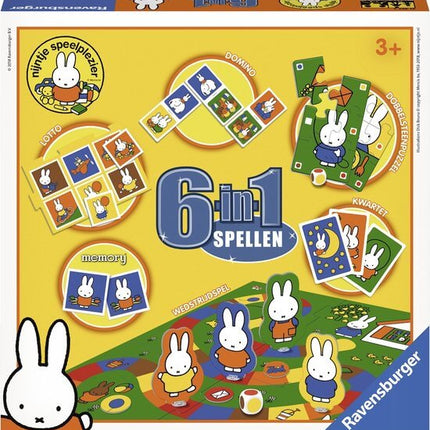 Dit is een foto van het spel Nijntje 6In1 te koop bij Speldorado Spellenwinkel Delft