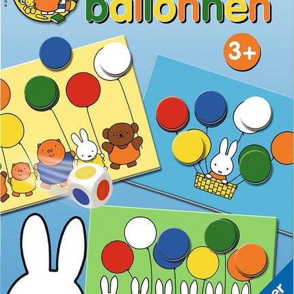 Dit is een foto van het spel Nijntje nijntje bonte ballonnen te koop bij Speldorado Spellenwinkel Delft
