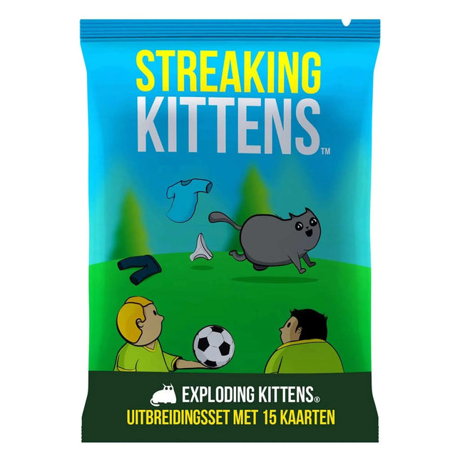 Dit is een foto van het spel Streaking Kittens NL te koop bij Speldorado Spellenwinkel Delft