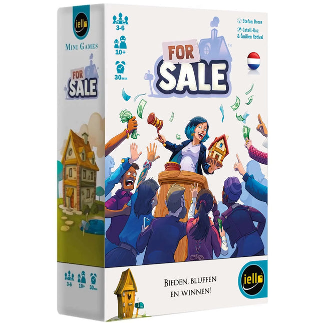 Dit is een foto van het spel For Sale NL te koop bij Speldorado Spellenwinkel Delft