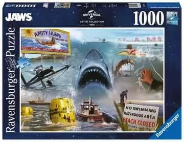 Dit is een foto van het spel Jaws - 1000 stukjes te koop bij Speldorado Spellenwinkel Delft