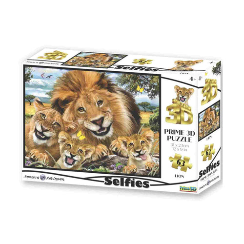 3D Leeuwen Selfie Kinderpuzzels, 5110698 van Dam te koop bij Speldorado !