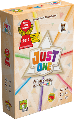 Dit is een foto van het spel Just One NL te koop bij Speldorado Spellenwinkel Delft