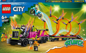 LEGO City Stuntz Stunttruck & Ring of Fire-uitdaging Set - 60357, 60357 van Lego te koop bij Speldorado !