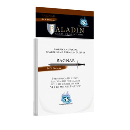 Dit is een foto van het spel Ragnar Premium American Special 54X86Mm (55 Sleeves) - Rag-Clr - Paladin te koop bij Speldorado Spellenwinkel Delft