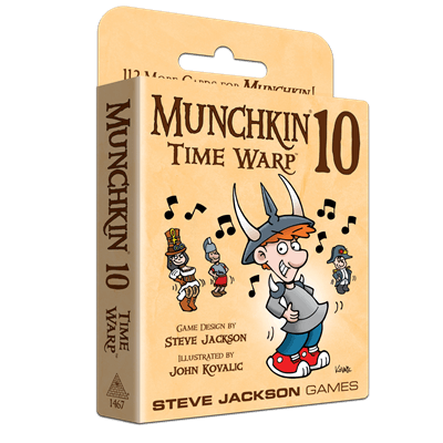 Dit is een foto van het spel Munchkin 10 Time Warp EN te koop bij Speldorado Spellenwinkel Delft