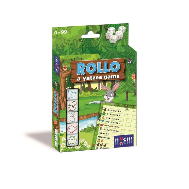 Dit is een foto van het spel Rollo A Yatzee Game - Dieren Nl te koop bij Speldorado Spellenwinkel Delft