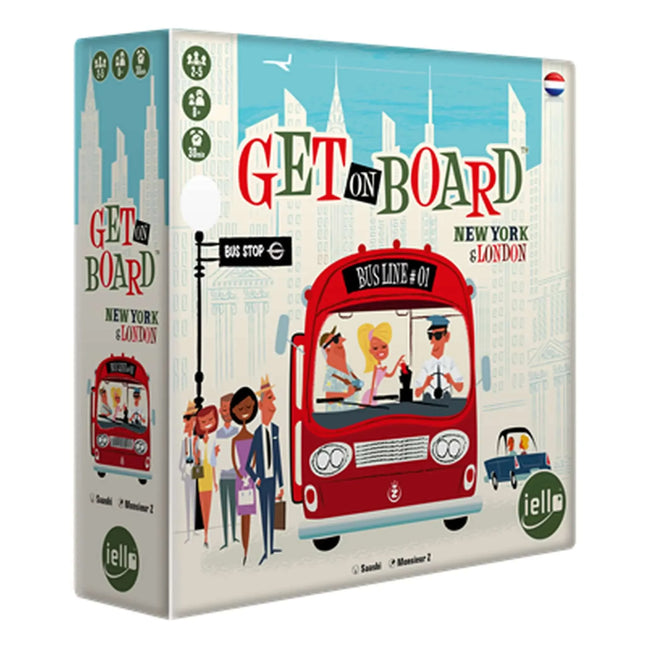 Dit is een foto van het spel Get On Board New York & London NL te koop bij Speldorado Spellenwinkel Delft