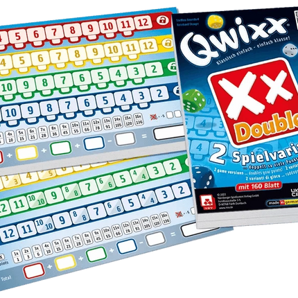 Dit is een foto van het spel Qwixx Dubbel  bloks te koop bij Speldorado Spellenwinkel Delft