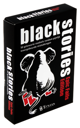Dit is een foto van het spel Black Stories Epic Fails te koop bij Speldorado Spellenwinkel Delft