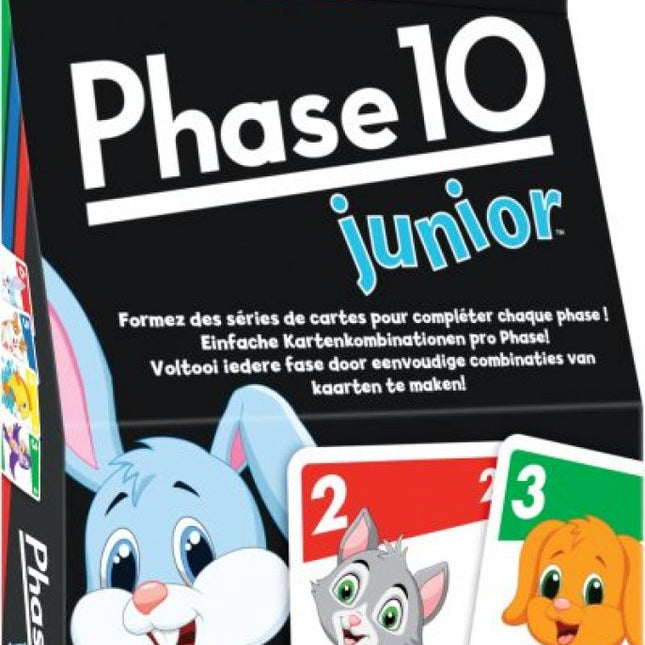 Dit is een foto van het spel Fase 10 Junior - Gxx06 - Mattel te koop bij Speldorado Spellenwinkel Delft