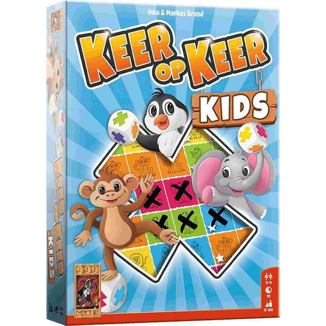 Dit is een foto van het spel Keer Op Keer Kids te koop bij Speldorado Spellenwinkel Delft