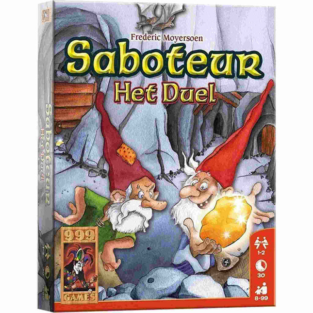 Dit is een foto van het spel Saboteur Het Duel te koop bij Speldorado Spellenwinkel Delft