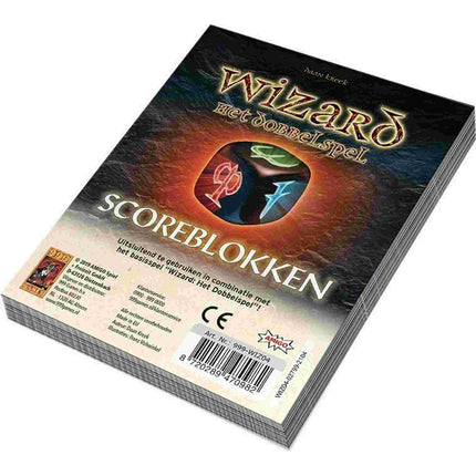 Dit is een foto van het spel Scoreblokken Wizard Dobbelspel Drie Stuks te koop bij Speldorado Spellenwinkel Delft